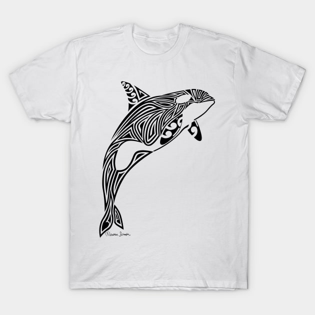 Tribal Orca T-Shirt by artsytoocreations